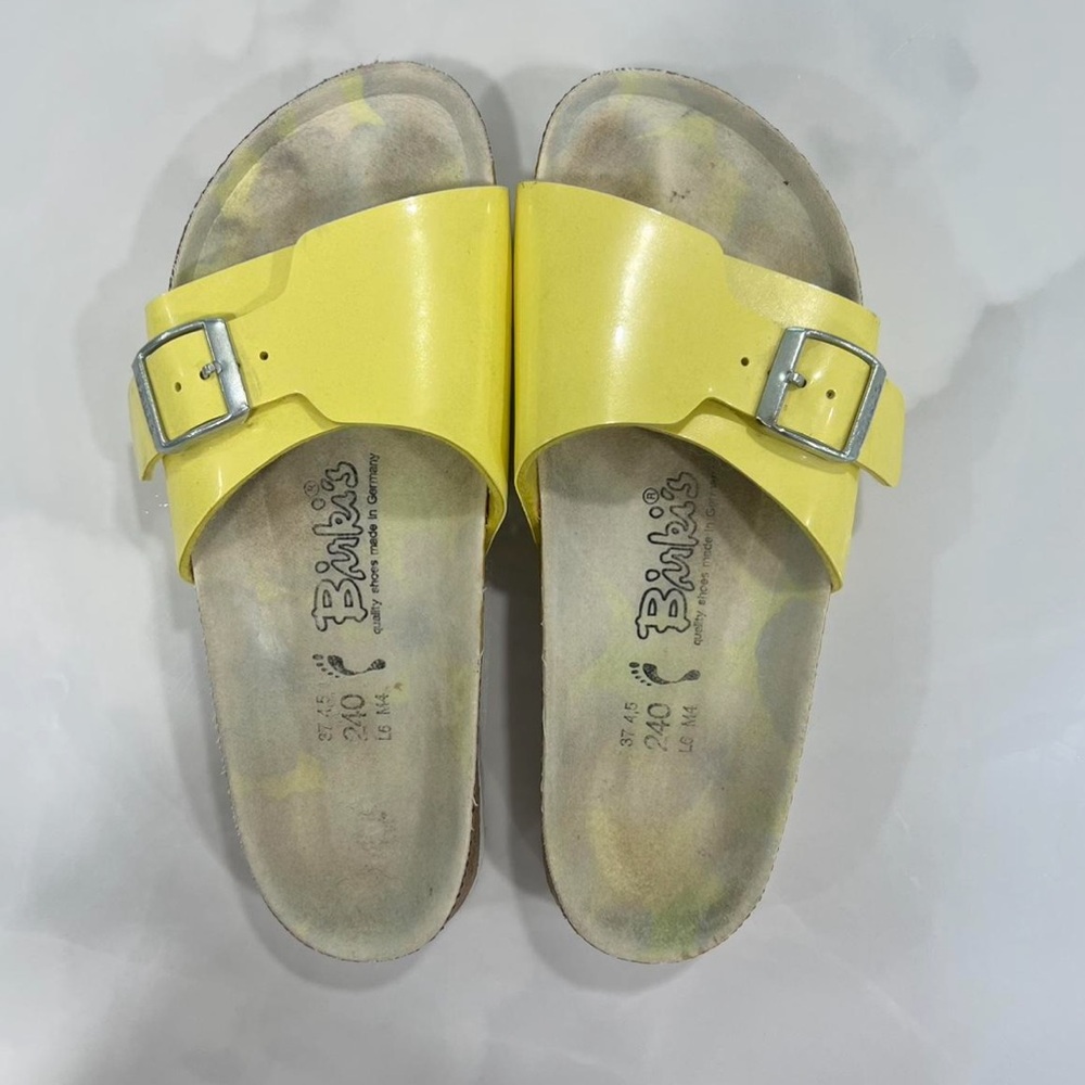 Birkenstock Birki’s Catalina Yellow Slide Sandals